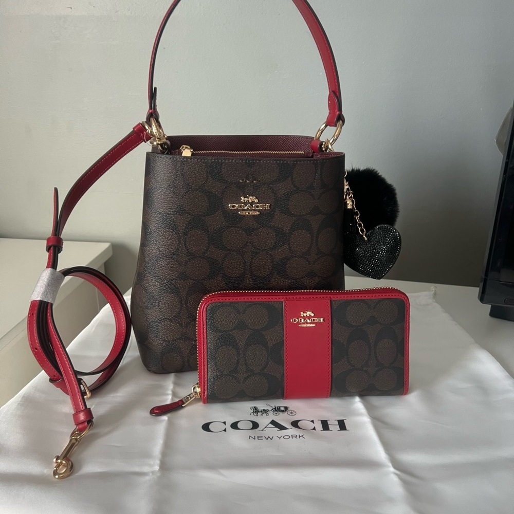 Coach Small Town Bucket Bag and Wallet